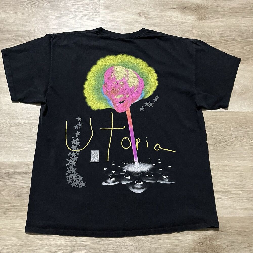 Utopia Astroworld "See You On The Other Side" T-Shirt Black Mens Size Large